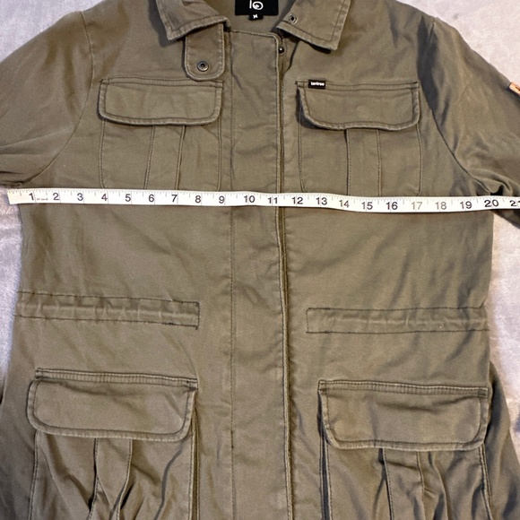 Tentree Field Jacket Women's Medium Green Military Utility Chore Coat Farm Army - Picture 2 of 11
